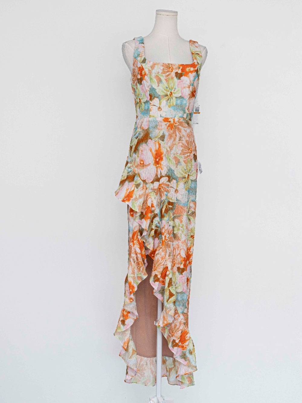 Dress The Population - Charlene Floral Ruffle Gown